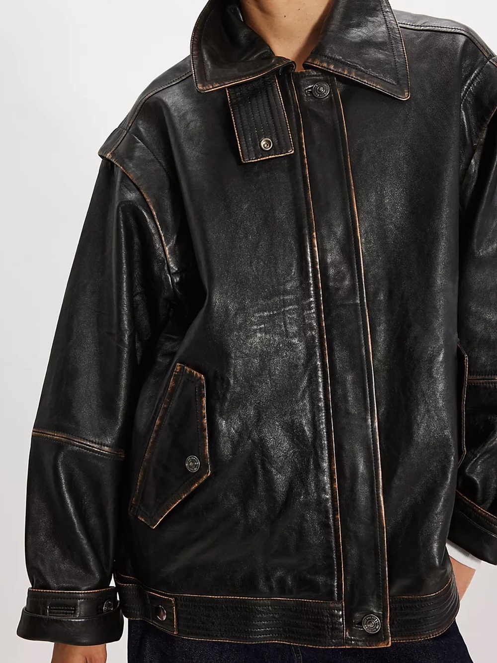 We The Free Parker Leather Jacket - NWT